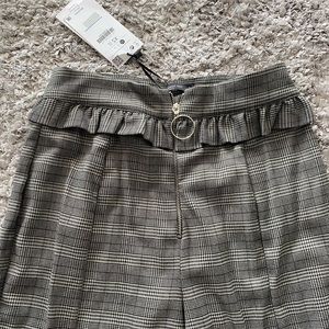 Bershka Night Out plaid pants